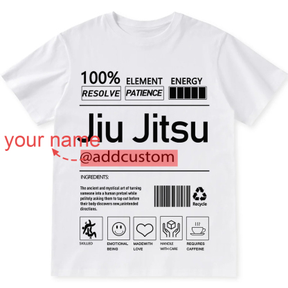 Jiu jitsu Customized Unisex Fit Cotton T-Shirt wearishow