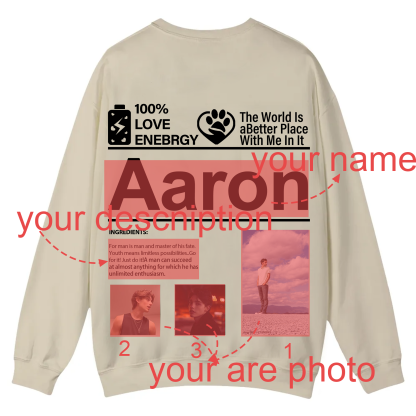 Design your own clothing pattern Unisex Fit Casual Crewneck Sweatshirt