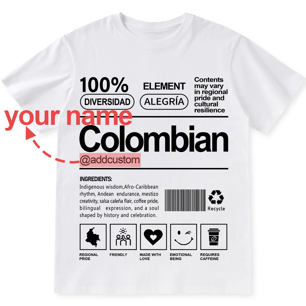 Colombian Addcustom Unisex Fit  Cotton T-Shirt wearishow