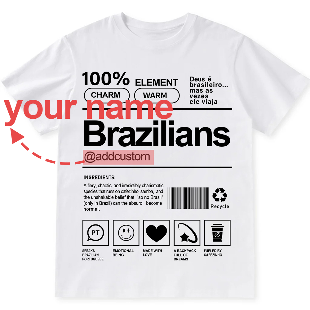 Brazilians Addcustom Unisex Fit  Cotton T-Shirt wearishow