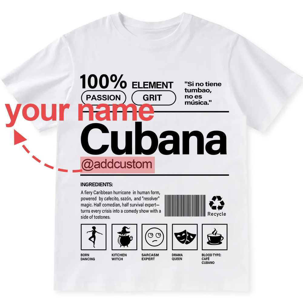 Cubana Addcustom Unisex Fit  Cotton T-Shirt wearishow
