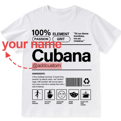 Cubana Addcustom Unisex Fit  Cotton T-Shirt wearishow