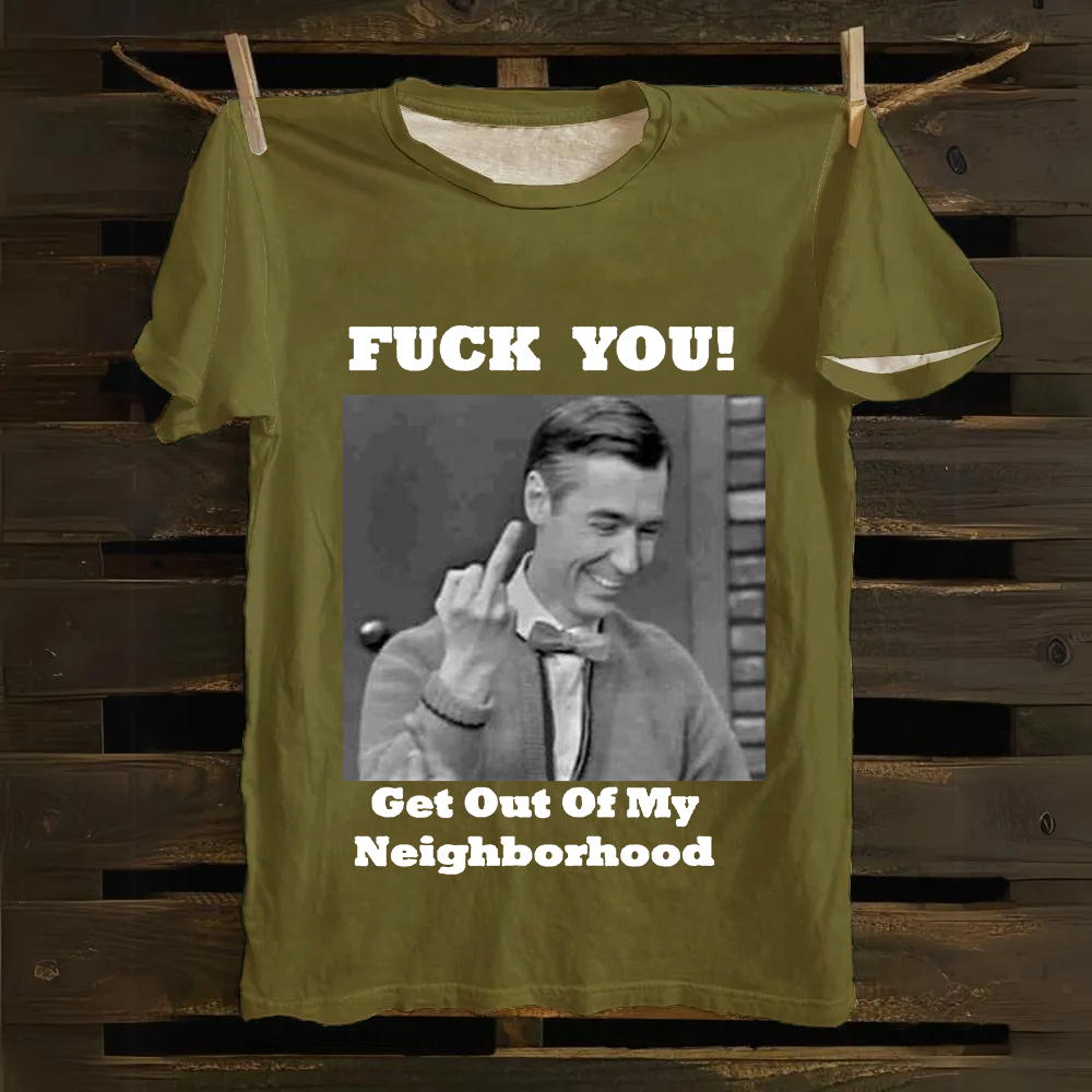 Fuck You Print Casual cotton T-Shirt