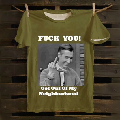 Fuck You Print Casual cotton T-Shirt