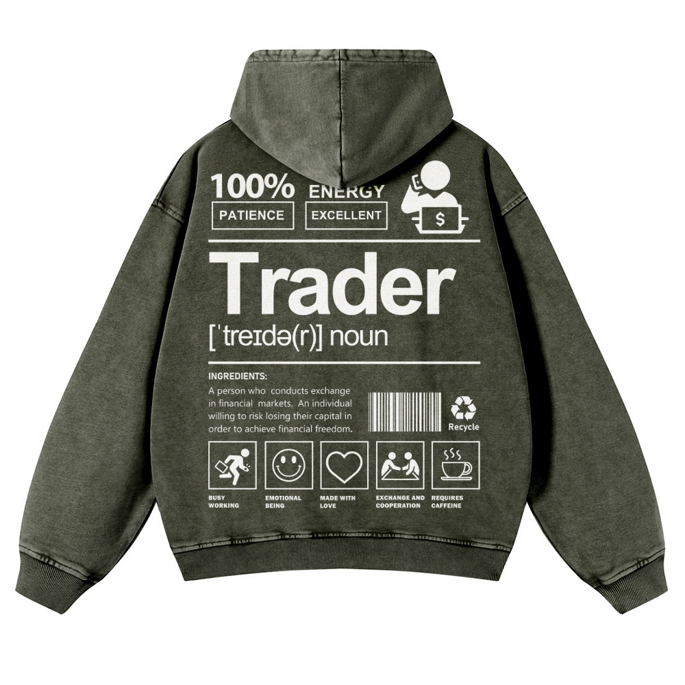 Trader Casual Washed Hoodie