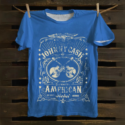 Unisex Vintage Johnny Cash Cotton T-Shirt