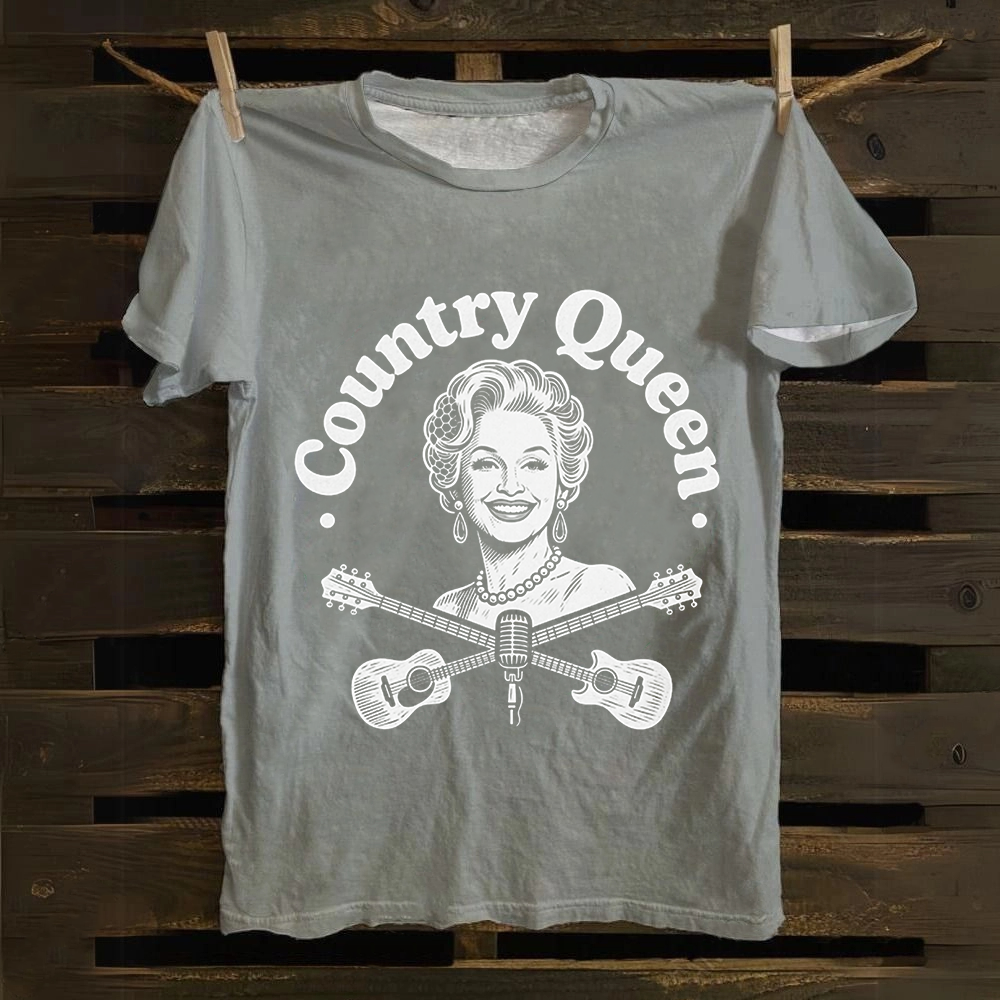 Unisex Vintage Dolly Parton Singer Cotton T-Shirt