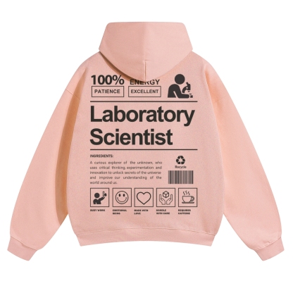Laboratory Scientist Solid Color Hoodie