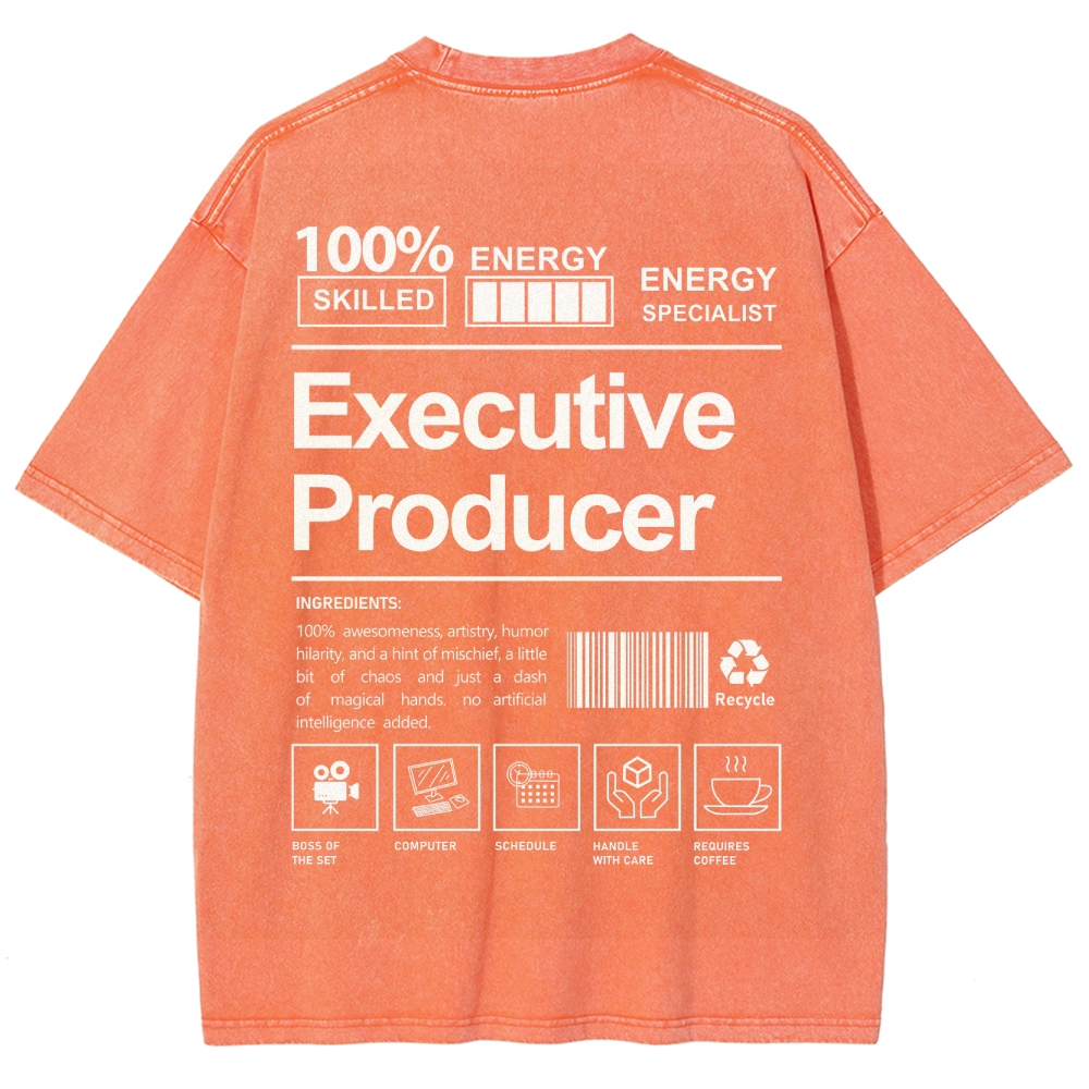 Executive Producer Unisex Fit Washed T-Shirt