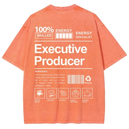 Executive Producer Unisex Fit Washed T-Shirt