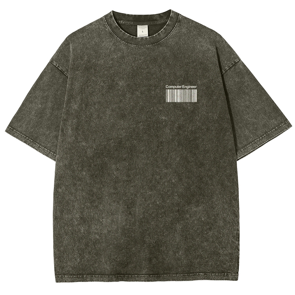 Computer Engineer Unisex Fit Washed T-Shirt
