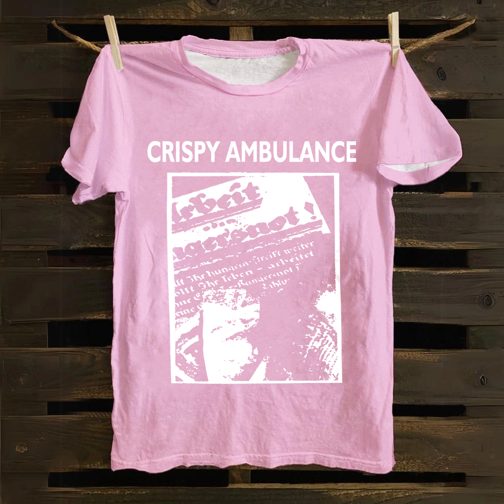 Unisex Vintage Crispy Ambulance Band Cotton T-Shirt