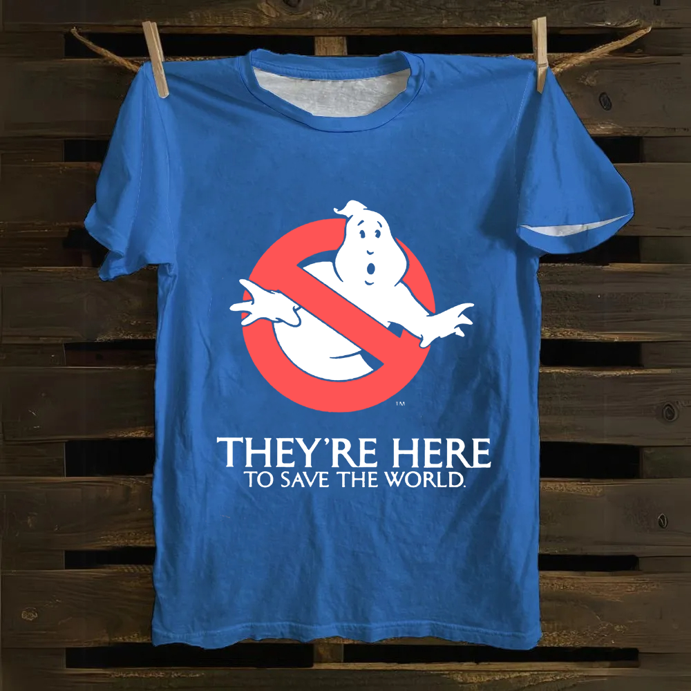 Unisex Vintage  Ghostbusters Horror Movie  Cotton T-Shirt