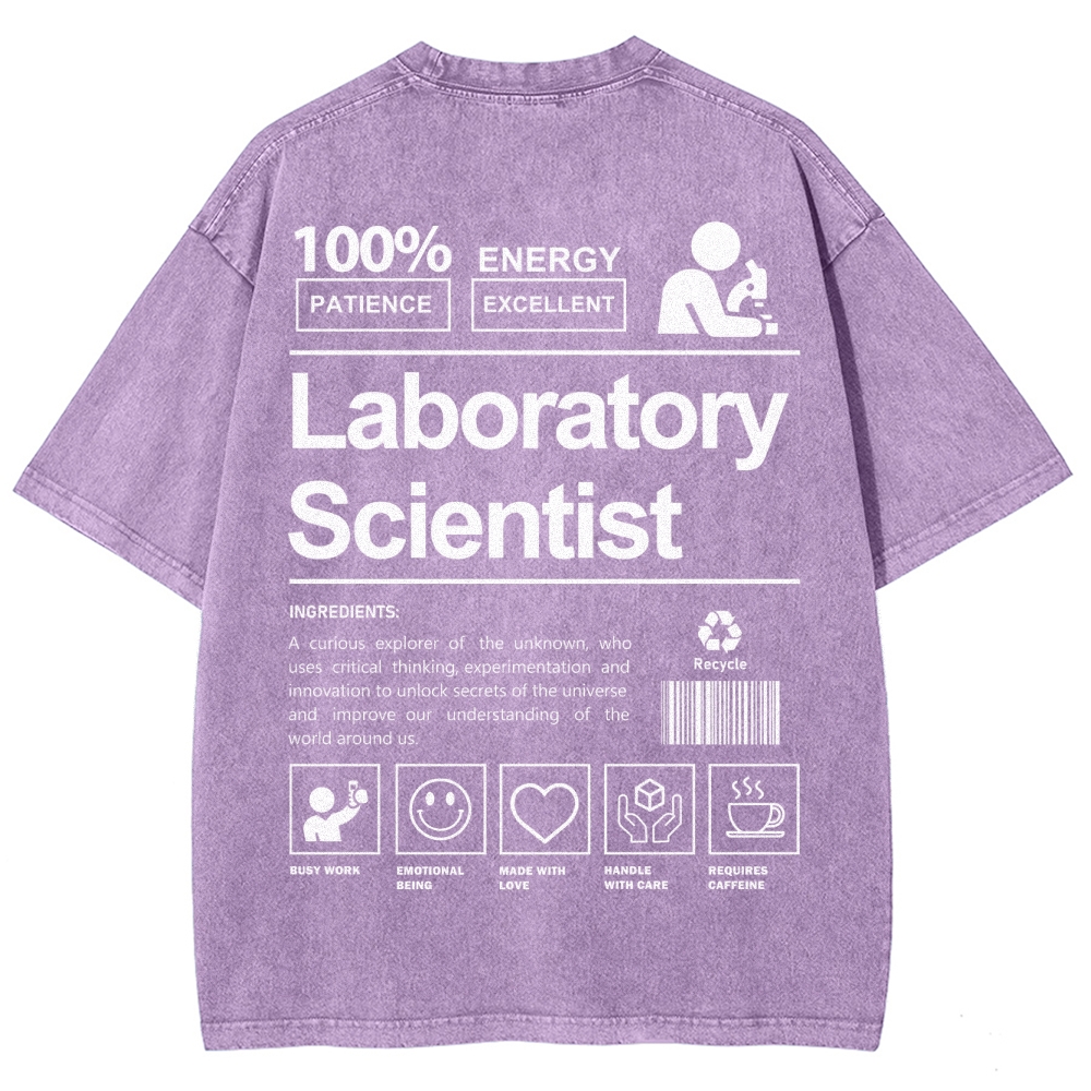 Laboratory Scientist Unisex Fit Washed T-Shirt