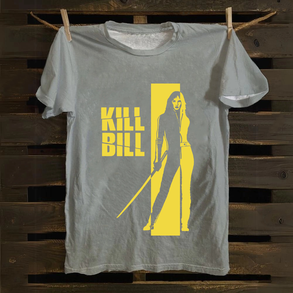 Unisex Vintage  Kill Bill Horror Movie Cotton T-Shirt