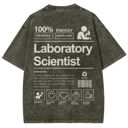 Laboratory Scientist Unisex Fit Washed T-Shirt