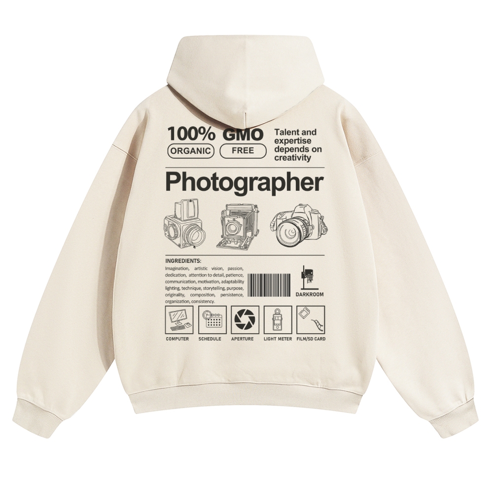 Photographer Solid Color Hoodie