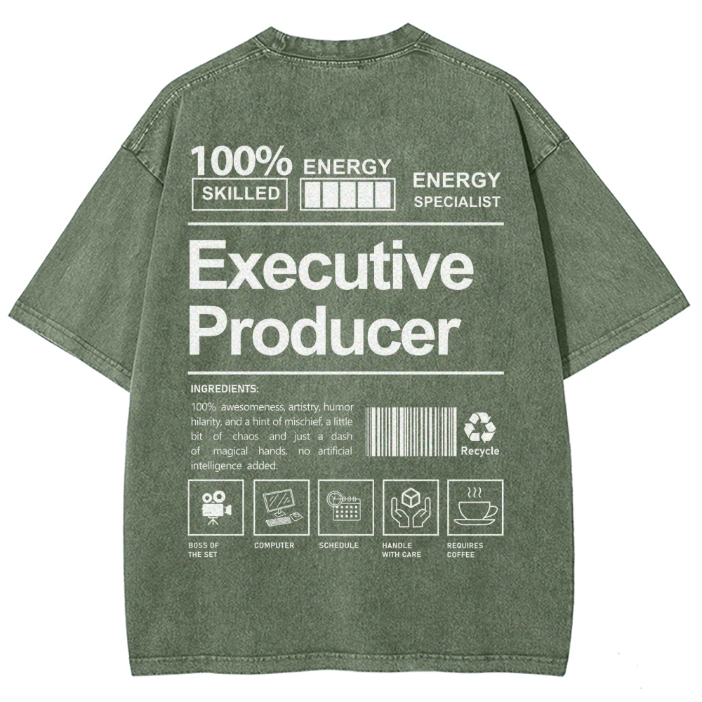 Executive Producer Unisex Fit Washed T-Shirt