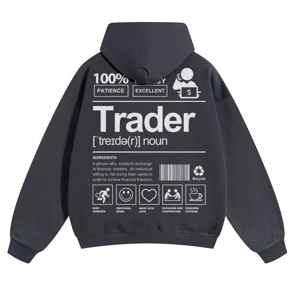Trader Solid Color Hoodie
