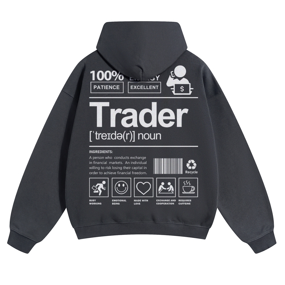 Trader Solid Color Hoodie