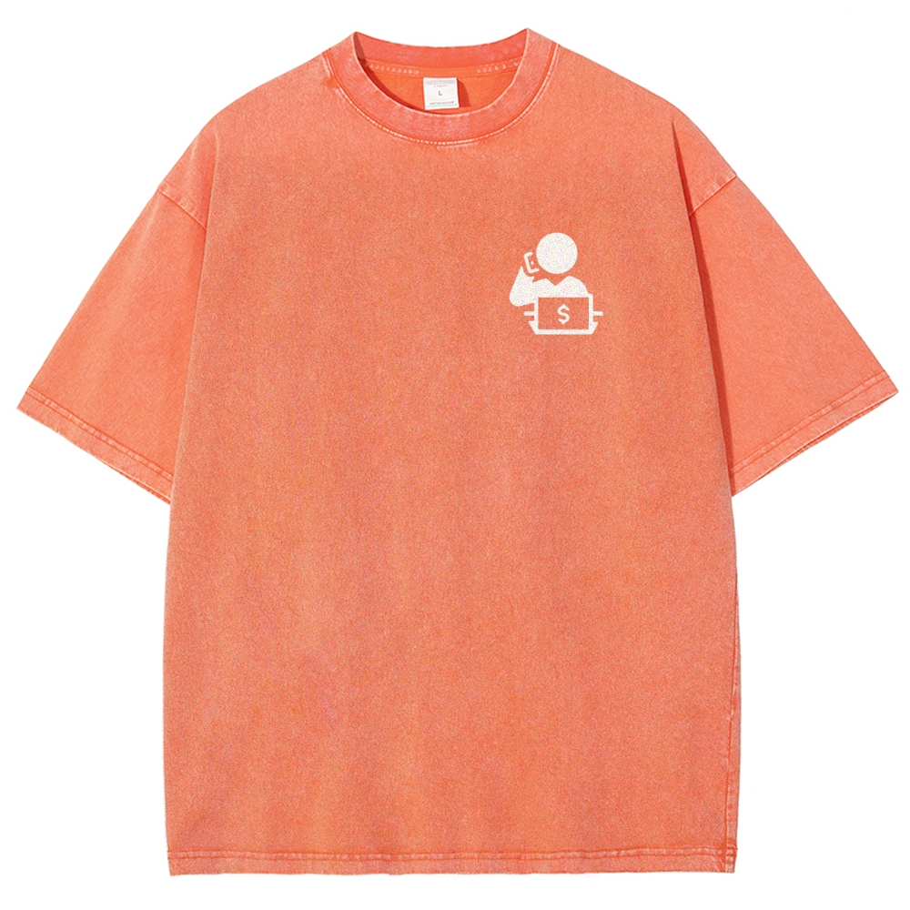 Trader Unisex Fit Washed T-Shirt