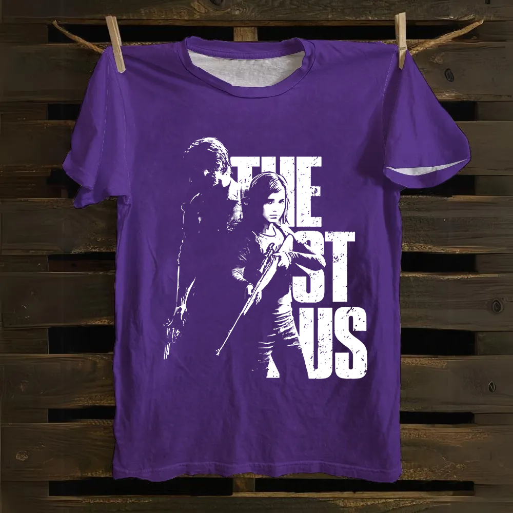 Unisex Vintage The Last of Us Horror Game Movie Cotton T-Shirt