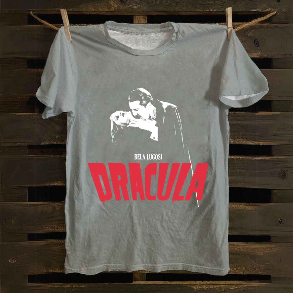 Unisex Vintage Dracula vampire horror movie Cotton T-Shirt