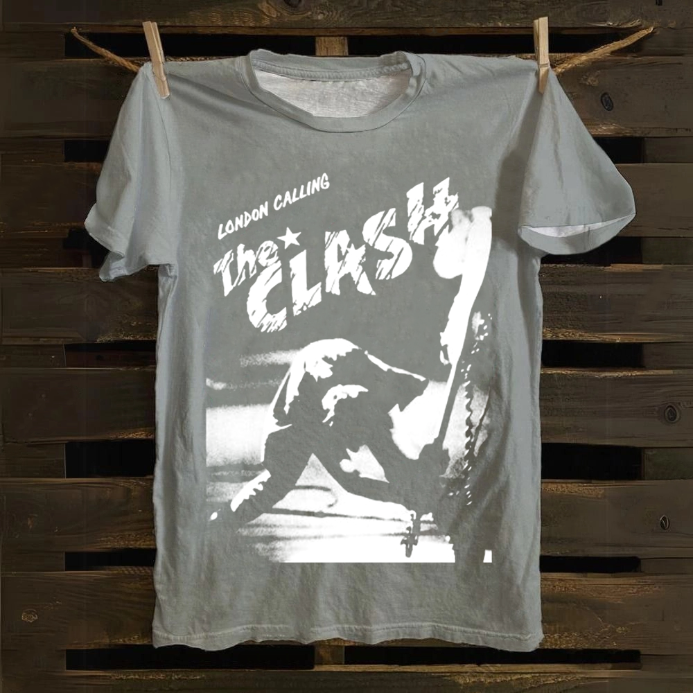 Vintage The Clash Punk Band  cotton T-Shirt