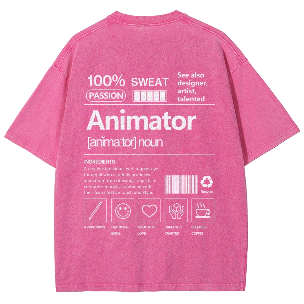 Animator Unisex Fit Washed T-Shirt