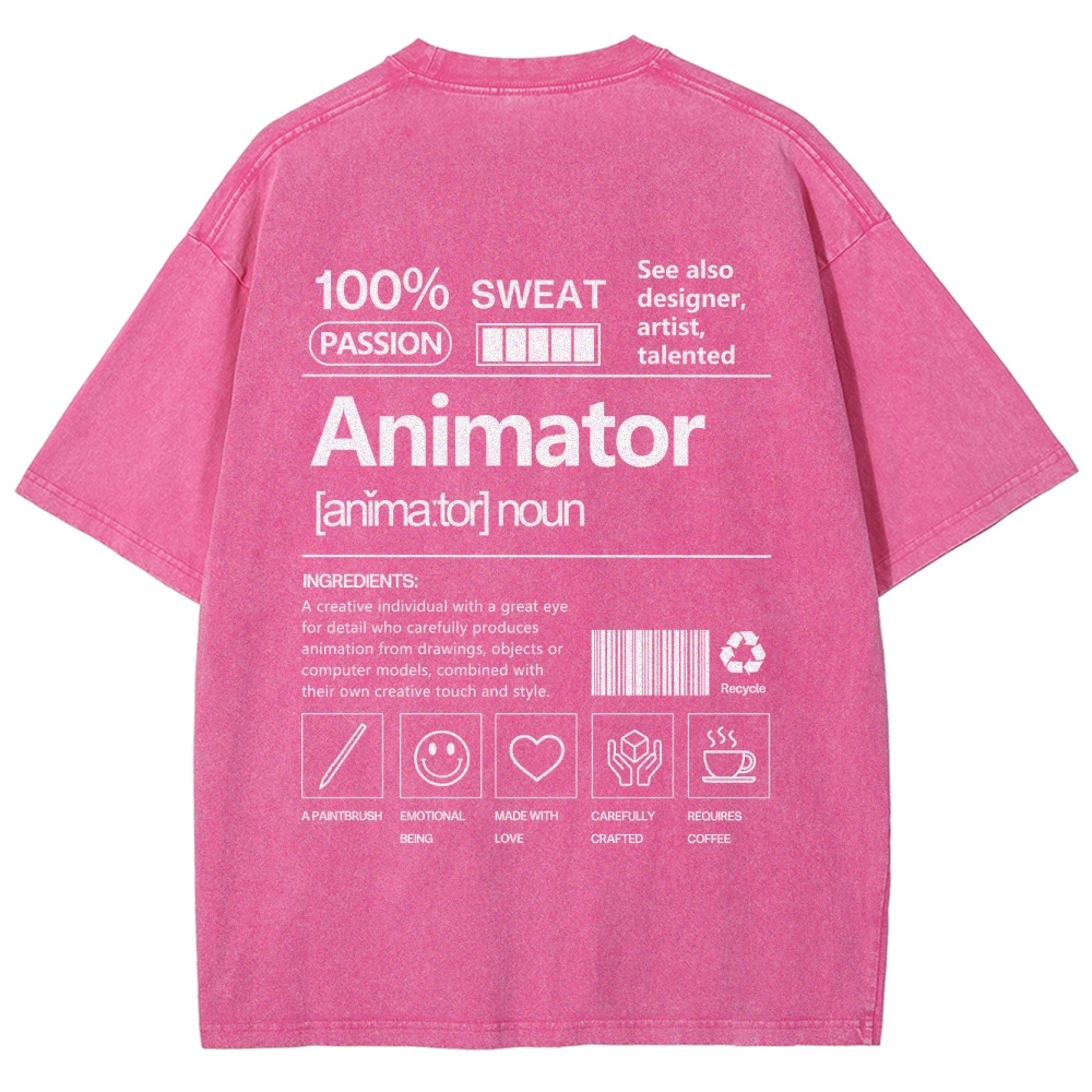 Animator Unisex Fit Washed T-Shirt