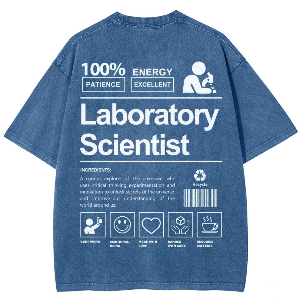 Laboratory Scientist Unisex Fit Washed T-Shirt