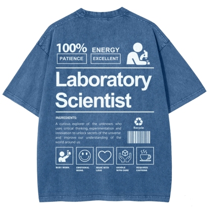 Laboratory Scientist Unisex Fit Washed T-Shirt