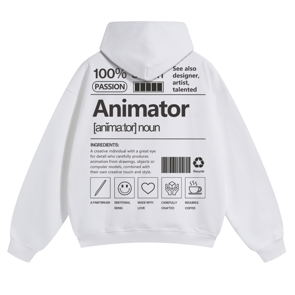 Animator Solid Color Hoodie