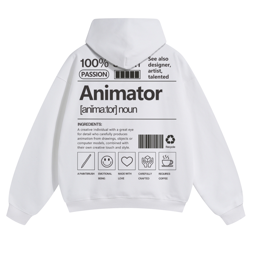 Animator Solid Color Hoodie
