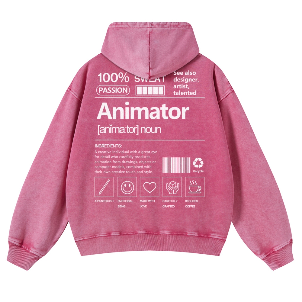 Animator Casual Washed Hoodie