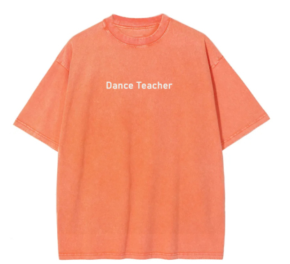 Dance Teacher Unisex Fit Washed T-Shirt wearishow