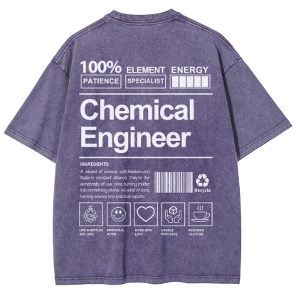 Chemical Engineer Unisex Fit Washed T-Shirt