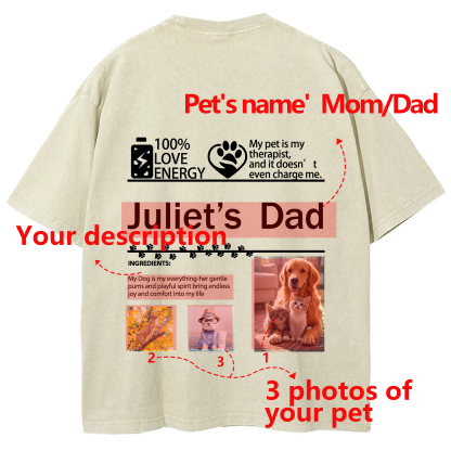 Pet Photo Creative Customized Unisex T-shirt