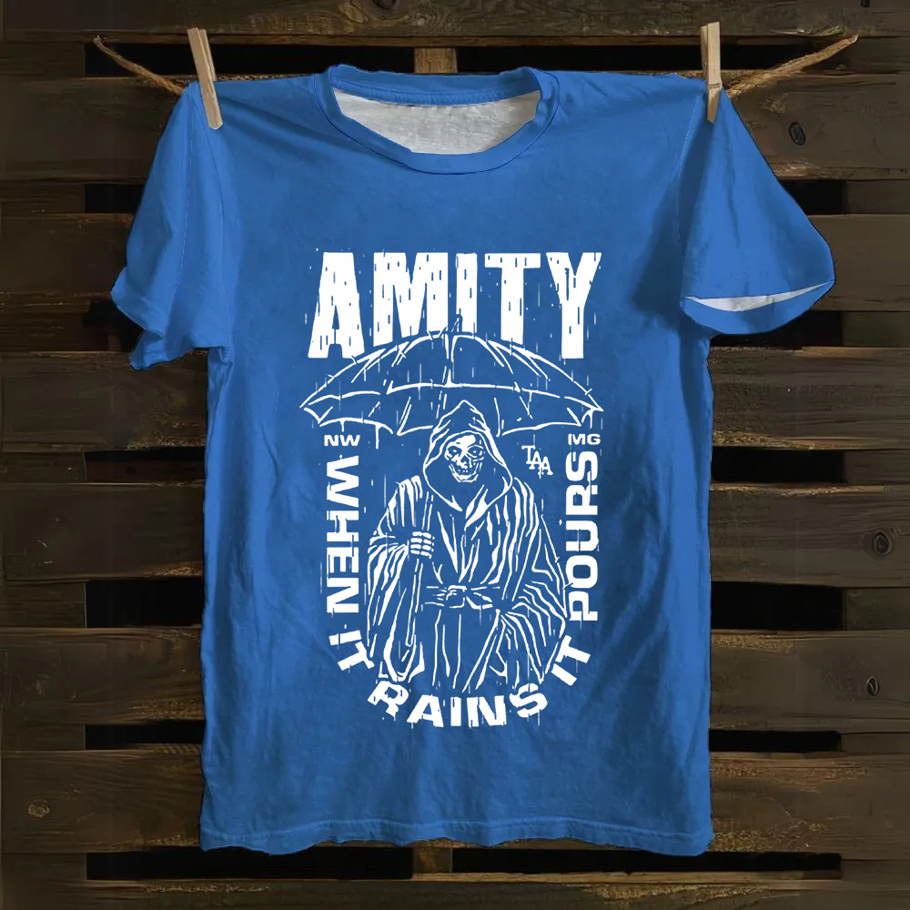 Unisex Vintage The Amity Affliction Band Cotton T-Shirt