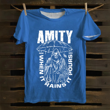 Unisex Vintage The Amity Affliction Band Cotton T-Shirt