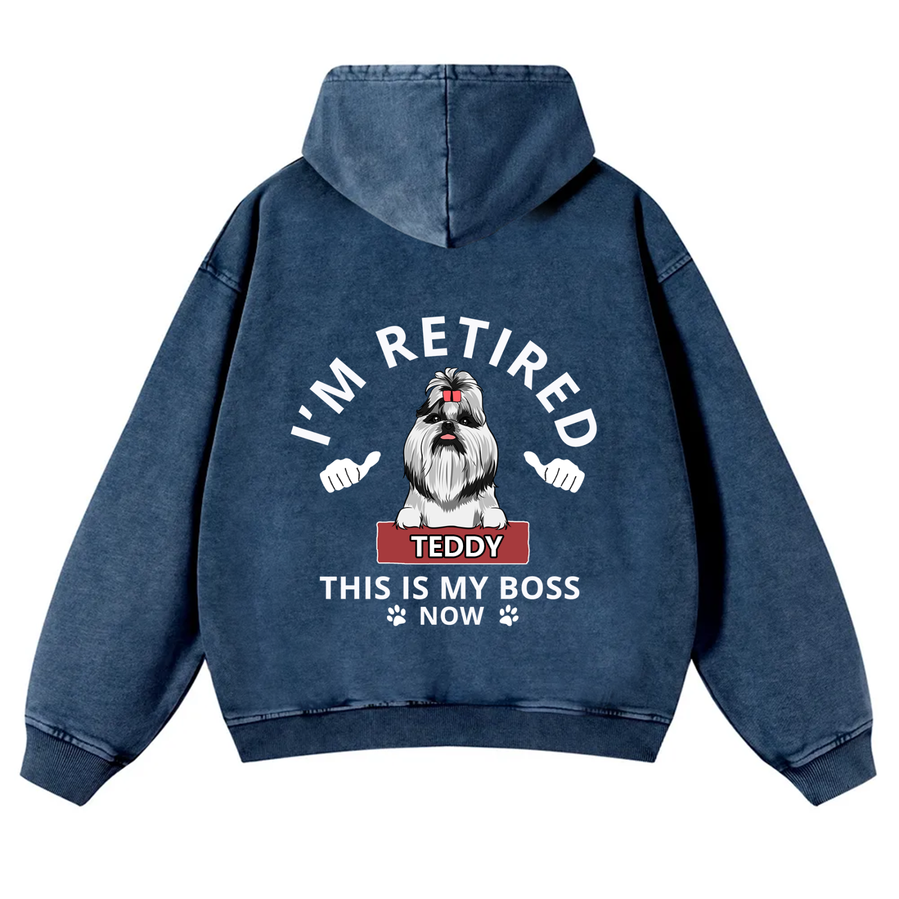This Is My Boss - Personalized Custom Unisex Washed Hoodie