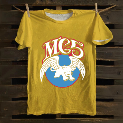 Unisex Vintage  M.C.5 Music Bands Cotton T-Shirt