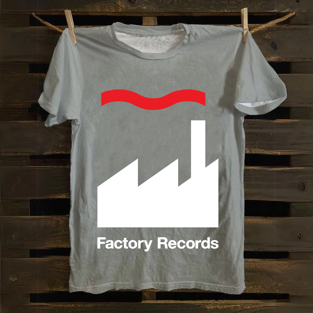 Unisex Factory Records Company Cotton T-Shirt