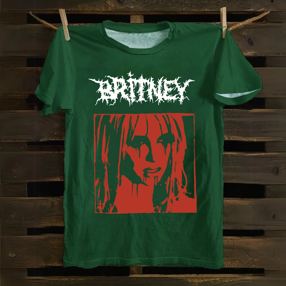 Britney Singer cotton T-Shirt