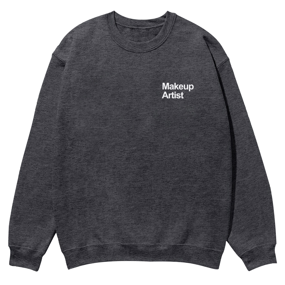 Wearishow Makeup Artist Addcustom QR Code Casual Crewneck Sweatshirt