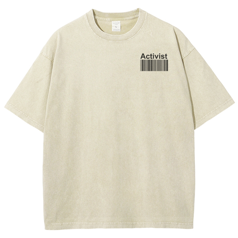 Activist Unisex Fit Washed T-Shirt wearishow