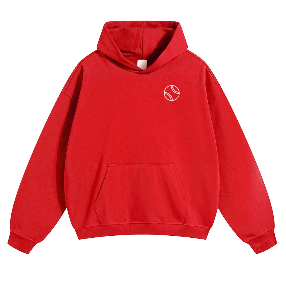 Padel player Addcustom QR Code Solid Color Hoodie wearishow