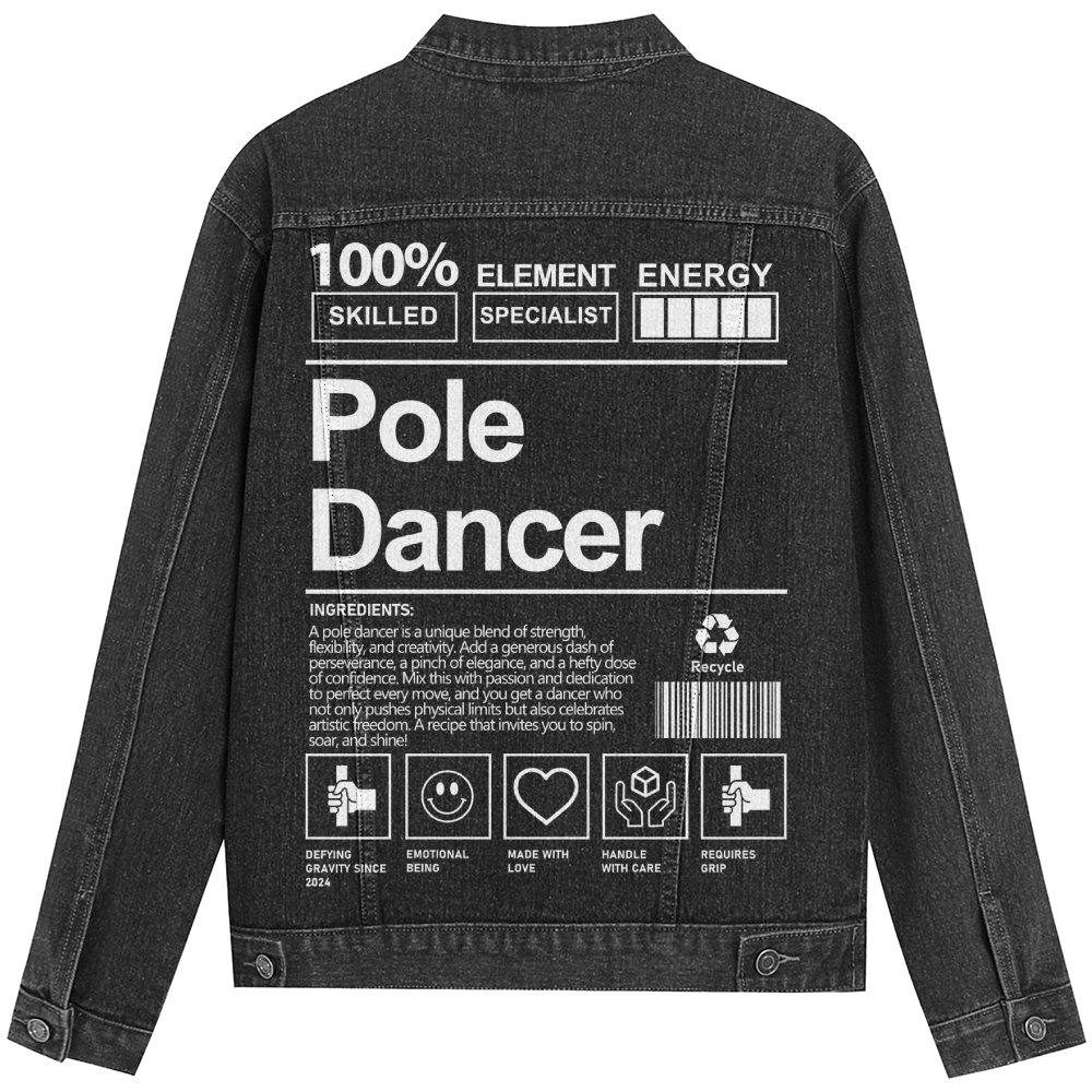 Pole Dancer AddCustom Denim Jacket wearishow