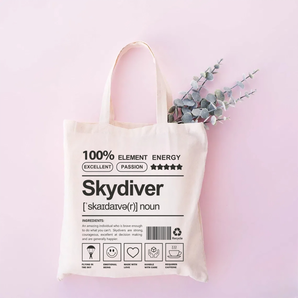 Skydiver Tote Bag wearishow