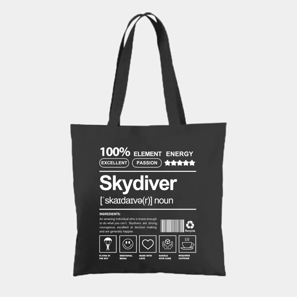 Skydiver Tote Bag wearishow